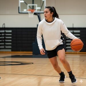 Nike Cream and Black Pullover Sz M